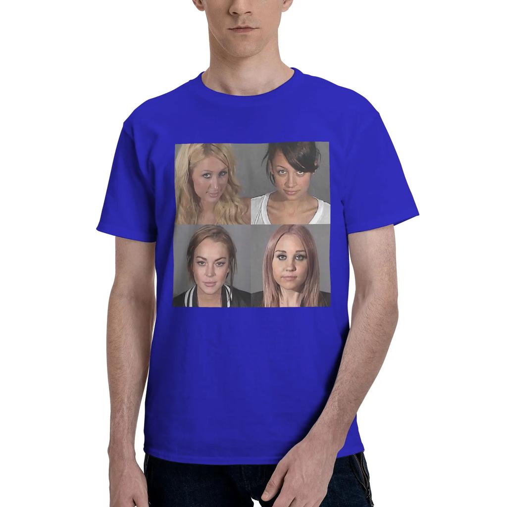 Iconic Mugshot Men TShirt Plus Size T Shirts Mens Crew Neck Cotton Tees Short Summer Male