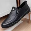 Men's Leather Shoes Soft Surface New Business Casual Shoes Middle-aged and Elderly Shoes Fashion Driving Peas Shoes