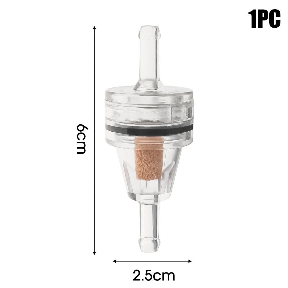 1-30pcs Universal Motorcycle Tuning Fuel Filter Inline Petrol Filter 6mm Copper Wick Transparent Filter Motorbike Accessories