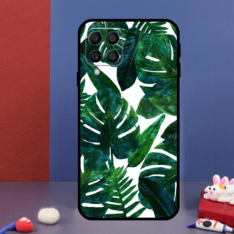 Тропические листья Монстеры для чехла на телефон Samsung Galaxy M15 M55 M33 M13 M23 M53 M31 M51 M14 M34 M54 M20 M30s M52 M32