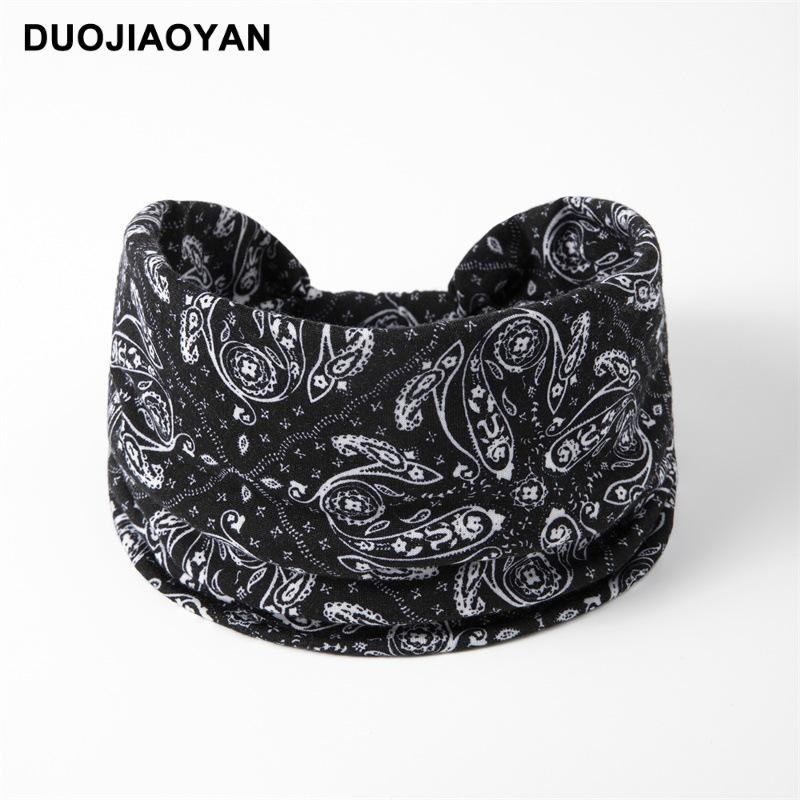 Эластичная повязка на голову для йоги с узлом пейсли – Европейский и американский стиль