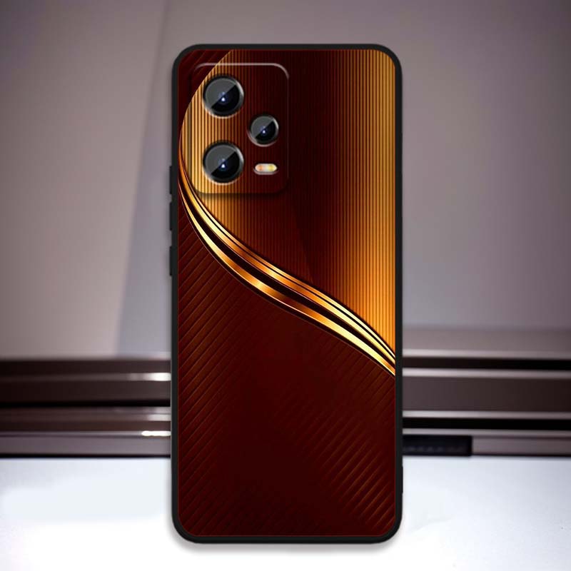 Механический узор Для Xiaomi Redmi Note 15 14 13 12 12S 11E 11 11S Pro Plus 4G 5G Черный Мягкий ТПУ Чехол для телефона