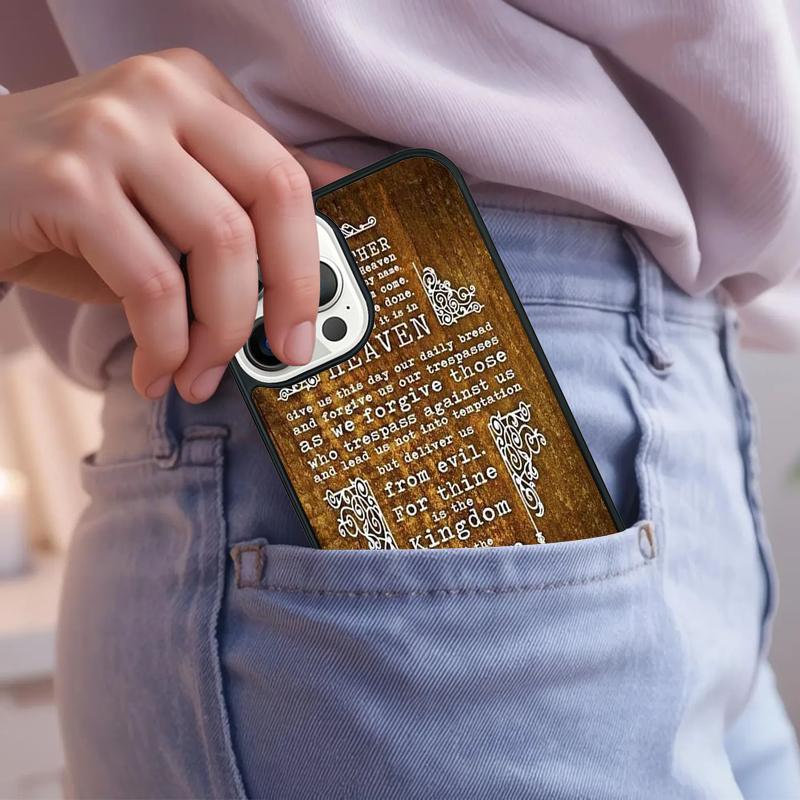 Christianity - Lord Prayer Phone Case For IPhone 18 17 Air 15 16e 14 13 Pro Max Coque 12 11 Pro Max PLUS cover