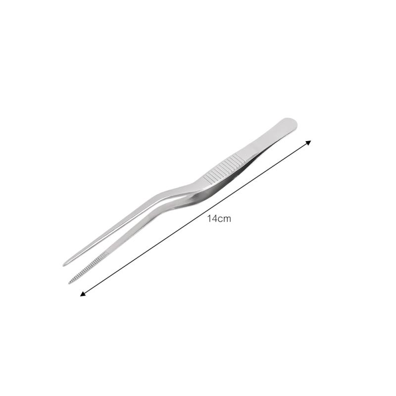 Кухонный пинцет, пинцет для барбекю, зажим для еды, кухонный щипец для бара, портативный из нержавеющей стали для пикника, барбекю, приготовления пищи