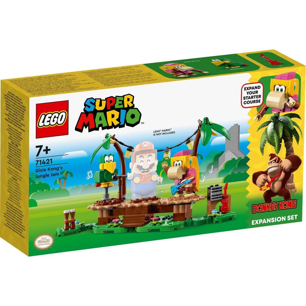 LEGO Super Mario Dixie Kong Jungle Live 71421 Игрушечный блок Настоящее приключение для мальчиков и девочек 7 лет ~