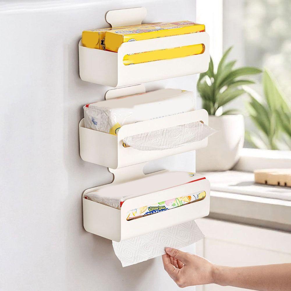 Large Capacity Magnetic Storage Box Wall Mounted Refrigerator Organizer  Bathroom