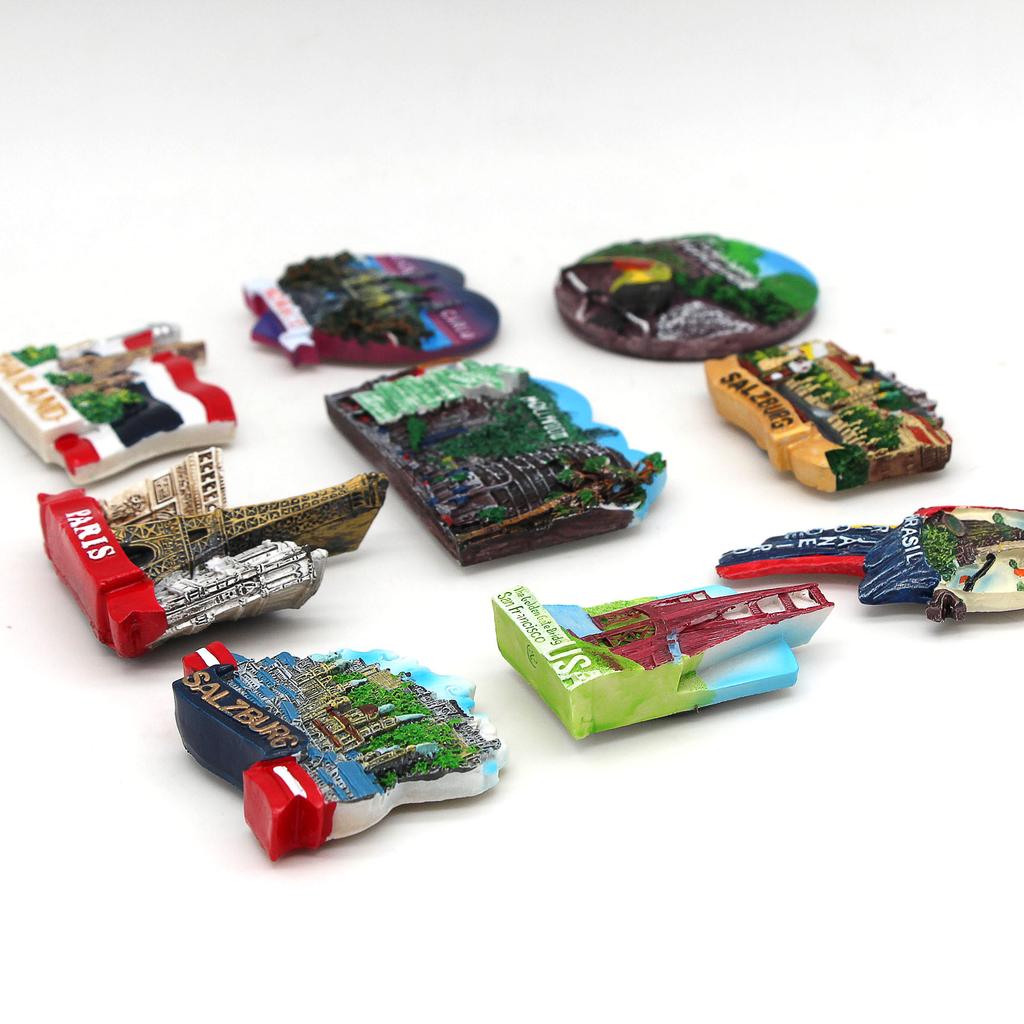 Бразилия туристическая достопримечательность сувенир 3D магниты на холодильник наклеенные на холодильник Мост Золотые Ворота Таиланд Париж Монако мировой турист