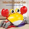 Runaway Crab with Charging, Music & Lights - Interactive Crawling Toy for Kids