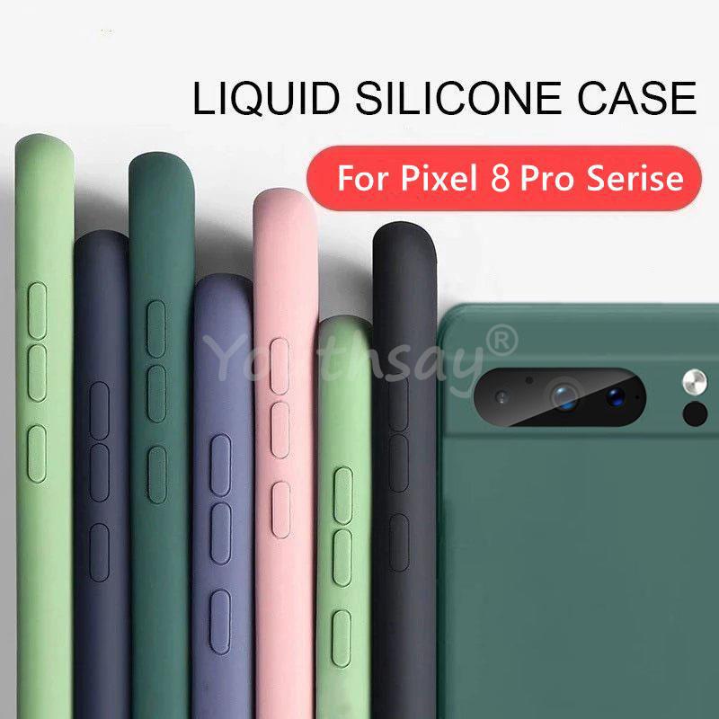 Для Google Pixel 8 Pro Чехол Google Pixel 8 Pro Чехол Мягкий Оригинальный Жидкий Силиконовый Защитный Чехол для Камеры Чехол Fundas Pixel 8 Pro