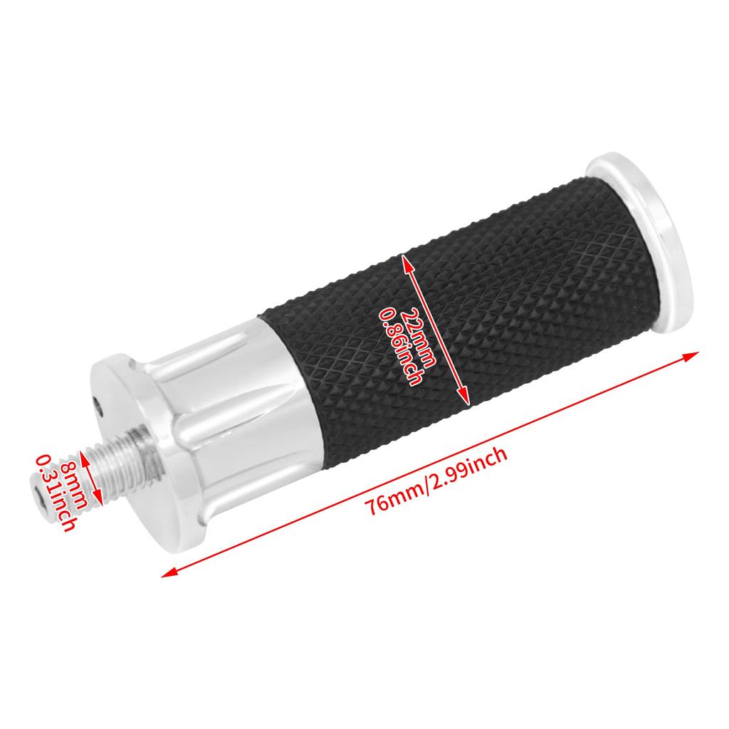 HDBUBALUS Motorcycle Shift Pegs Gear Shifter Pegs Highway Pegs Motorcycle Foot Shifter Pegs Toe