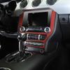 Car Central Control Navigation Panel Decorative Cover Stickers Fit For Ford Mustang 2015 Up ABS Interior Accessories