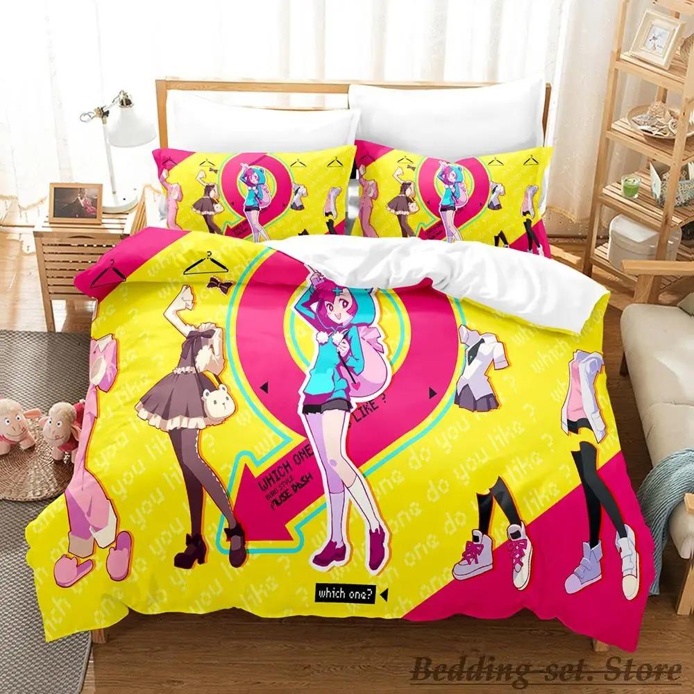 Muse Dash Постельное белье Single Twin Full Queen King Size Bed Set Adult Kid Bedroom Duvetcover Sets Anime Parure de lit Bed
