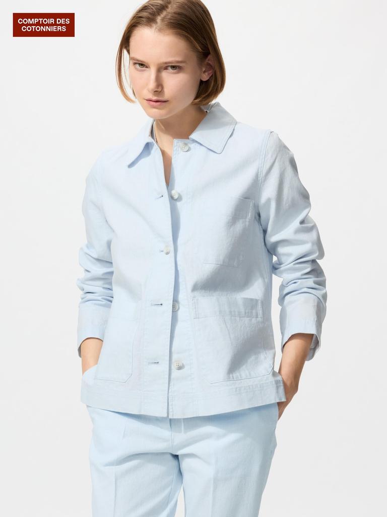Uniqlo Куртка из японского льна и хлопка