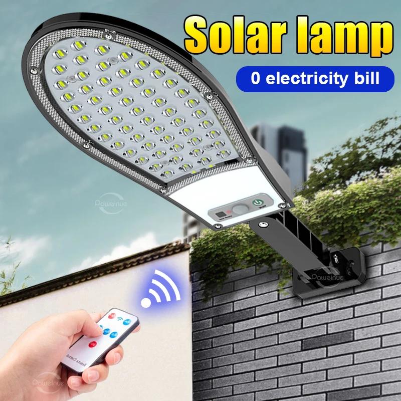 5800 люмен солнечный светодиодный светильник уличный мощный садовый настенный солнечный светильник датчик движения солнечные фонари IP66 водонепроницаемый уличный фонарь