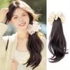 Grasping Clip Slightly Curled Side Ponytail Wig Braid Low Tie Wig Ponytail Natural and Easy To Handle