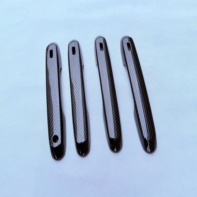 For Toyota Grand Highlander 2024 2025 ABS carbonfiber Side Door Handle Cover Trim Door Bowl cap Sticker Protector Accessories