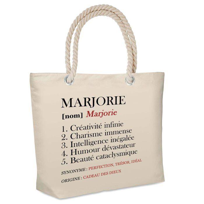 Sac de plage - PLANETEE - Marjorie Définition - Coton imprimé - Grande contenance - Anses solides