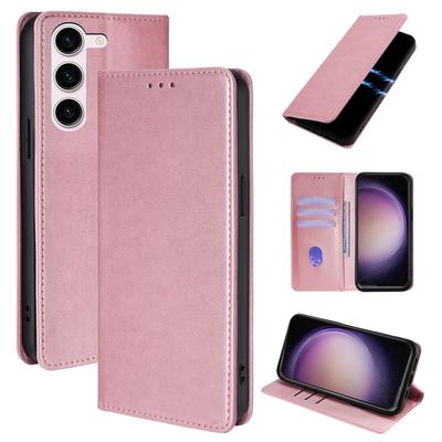 Деловой кожаный кошелек-чехол для телефона для Samsung Galaxy S24 S23 S22 S21 Ultra Plus FE, откидная крышка, магнитный чехол со слотами для карт