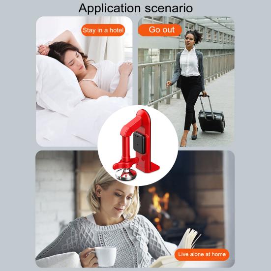 Портативный дверной замок сигнализации для дома, квартиры, отеля, путешествий, безопасности, дверной замок для женщин, личная защита, противоугонное устройство блокировки дверей