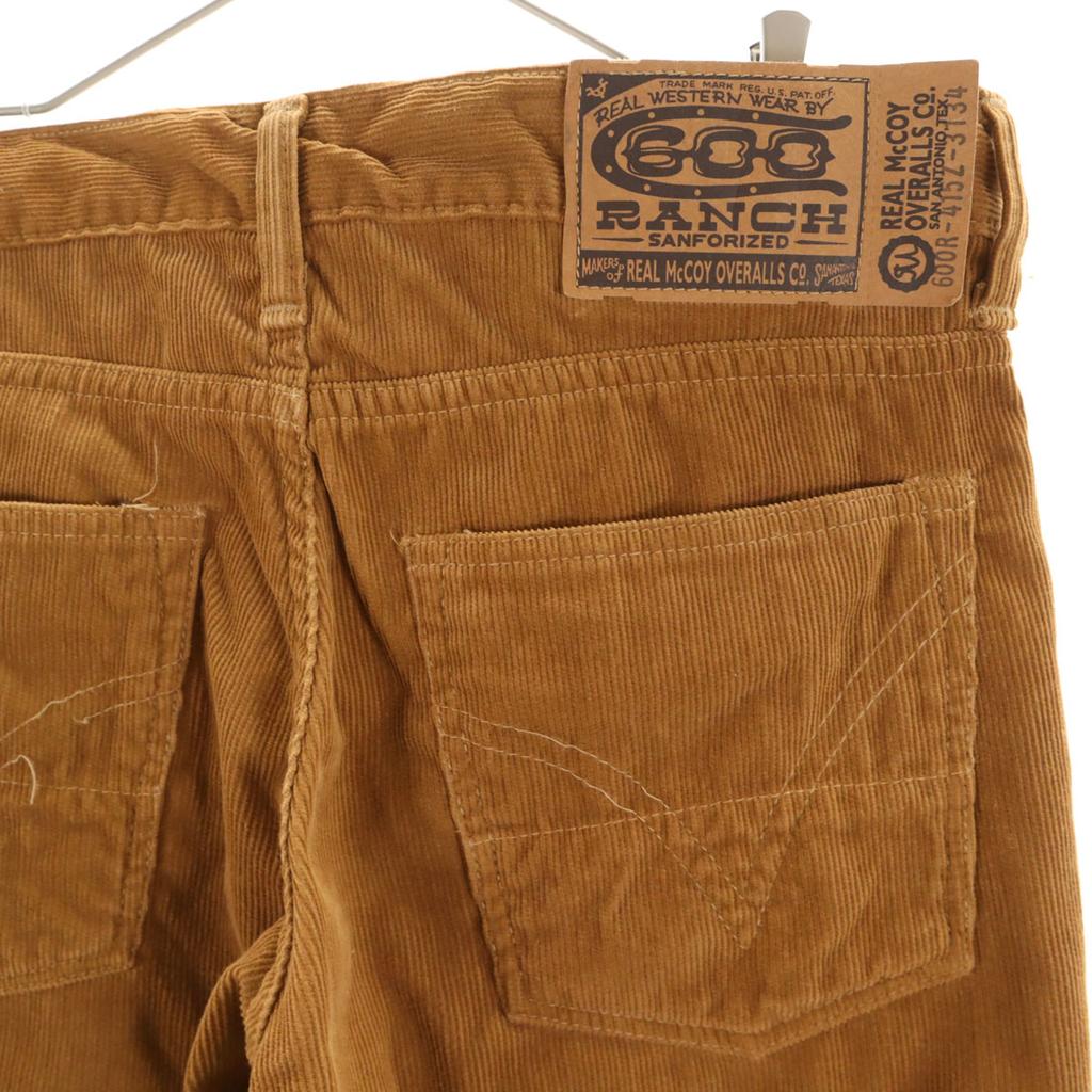 Брюки вельветовые REAL McCOY 600R-415Z W31 Верблюжий Мужские Б/у