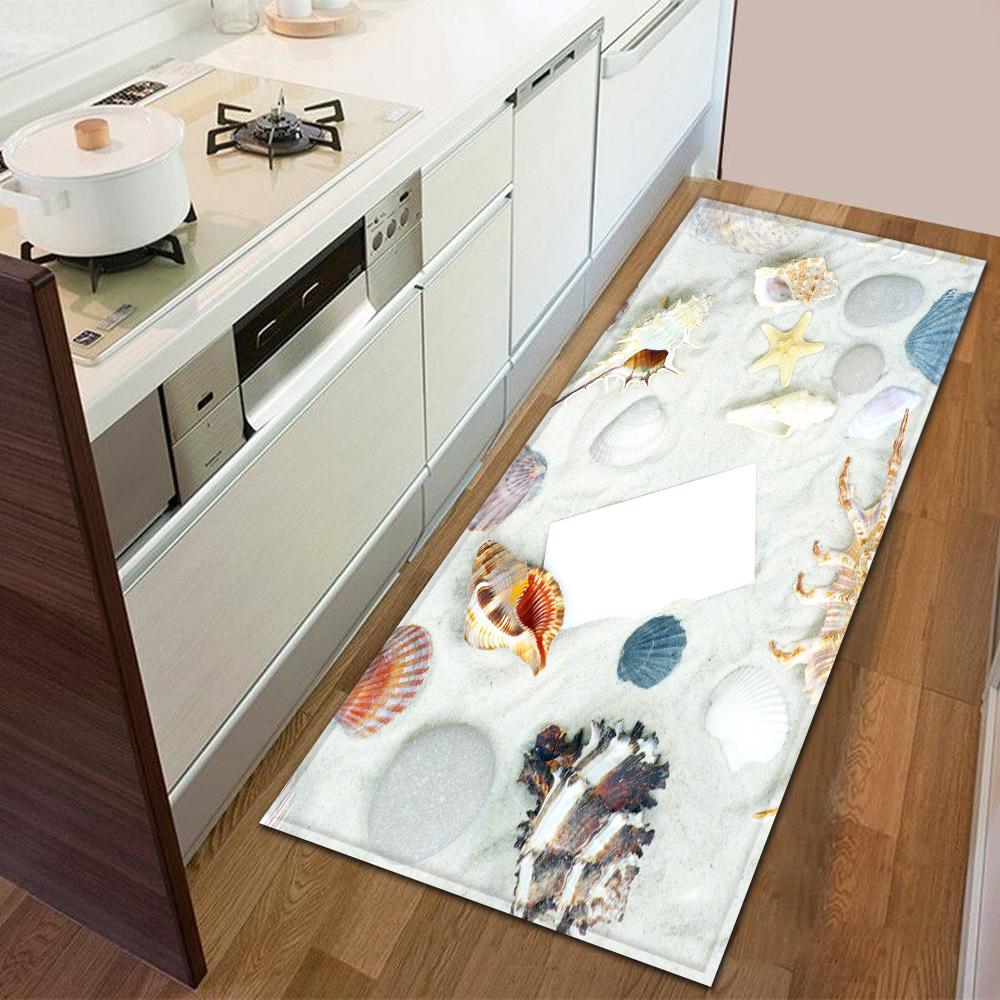 Entrance Door Mat Kitchen Bedroom Carpet Non-slip Floor Corridor Balcony Carpet Modern Printed Pattern Floor Mat