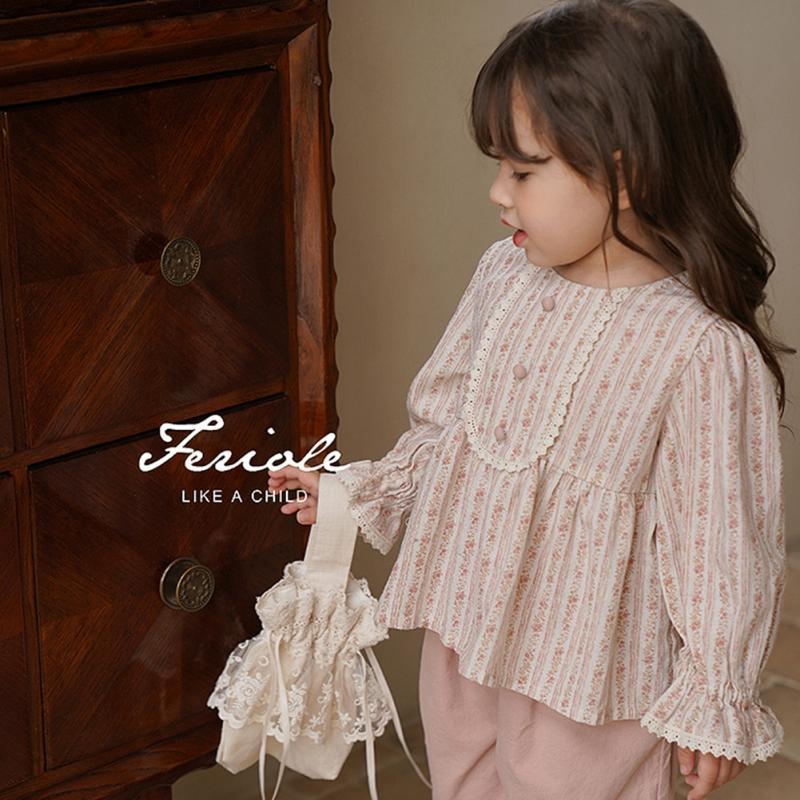 Girls' Court Style Shirt Temperamental Autumn Children's Shirt