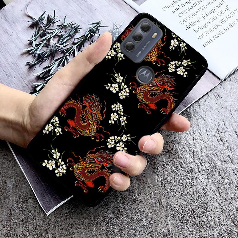 Fashion Cute China Dragon Phone Case For Motorola Moto G Stylus 5G G Play G Power G 5G G Pure 2023 2024 E20 E22 E22i E32 E40 E13