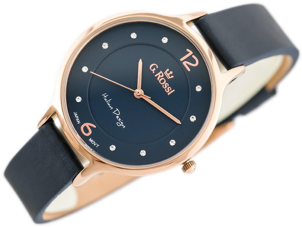 ZEGAREK DAMSKI G. ROSSI - 10411A-6F3 NA PASKU (zg714g) + BOX