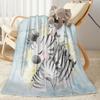 Baby Deer Illustration Blankets are suitable for living rooms,making them an ideal choice for outdoor travel and gifts.