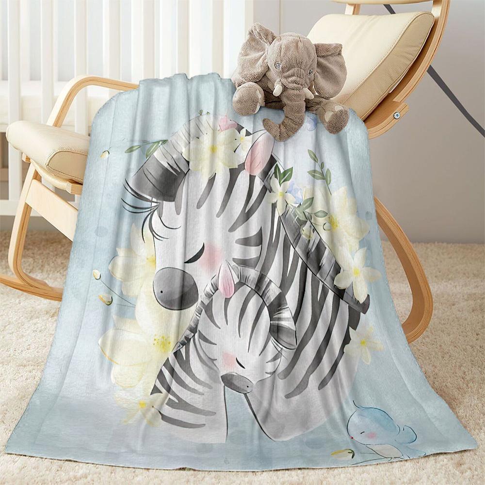Baby Deer Illustration Blankets are suitable for living rooms,making them an ideal choice for outdoor travel and gifts.