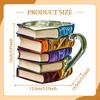 3D Расписанная Книжная Кружка Кофейная Чашка для Библиотекаря Учителя