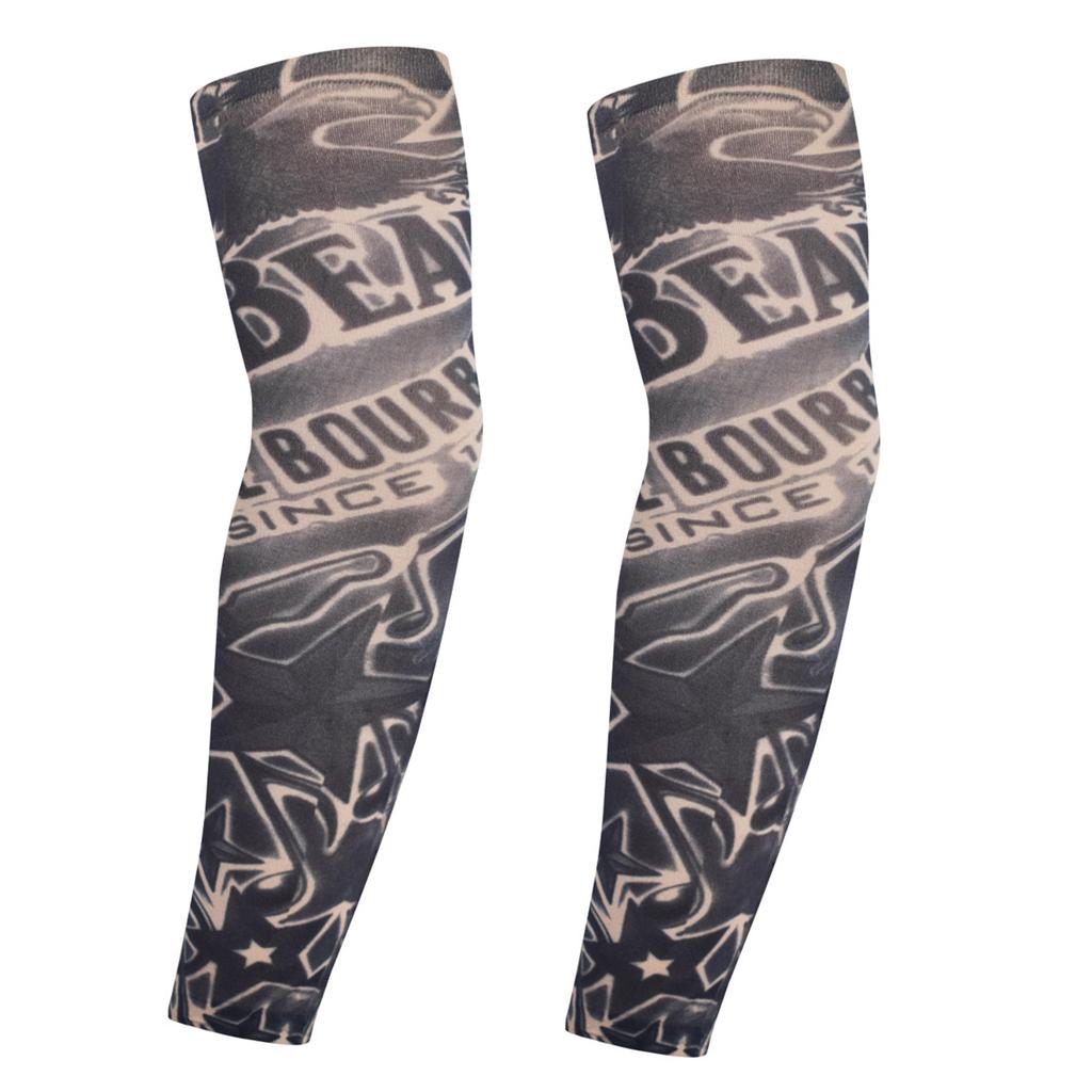 Simulation Tattoo Arm Sleeves Sunproof Arm Covers for Outdoor Enthusiasts Sport Accessory Driving Cycling Arm Protectors