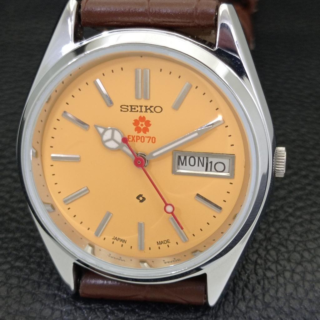 Seiko EXPO 70 АВТОМАТИЧЕСКИЕ 6309A ВИНТАЖНЫЕ ОТРЕМОНТИРОВАННЫЕ ЯПОНСКИЕ МУЖСКИЕ ЧАСЫ a441881-a