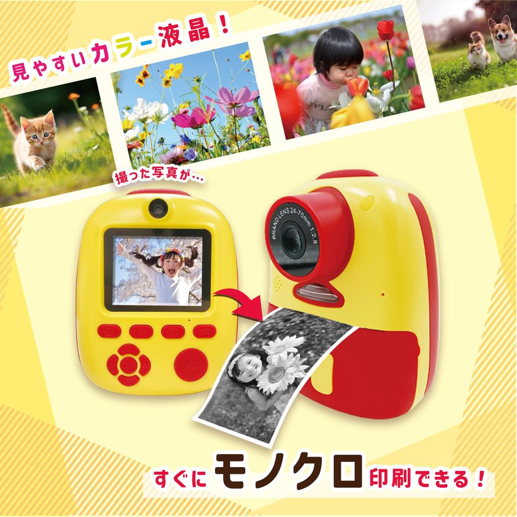 Pashatto KIDS Детская печатающая мгновенная игрушечная камера с кассовым аппаратом 22 МП Карта памяти 8 ГБ Идеальный подарок на день рождения или Рождество Камера, Камера, Рулон,