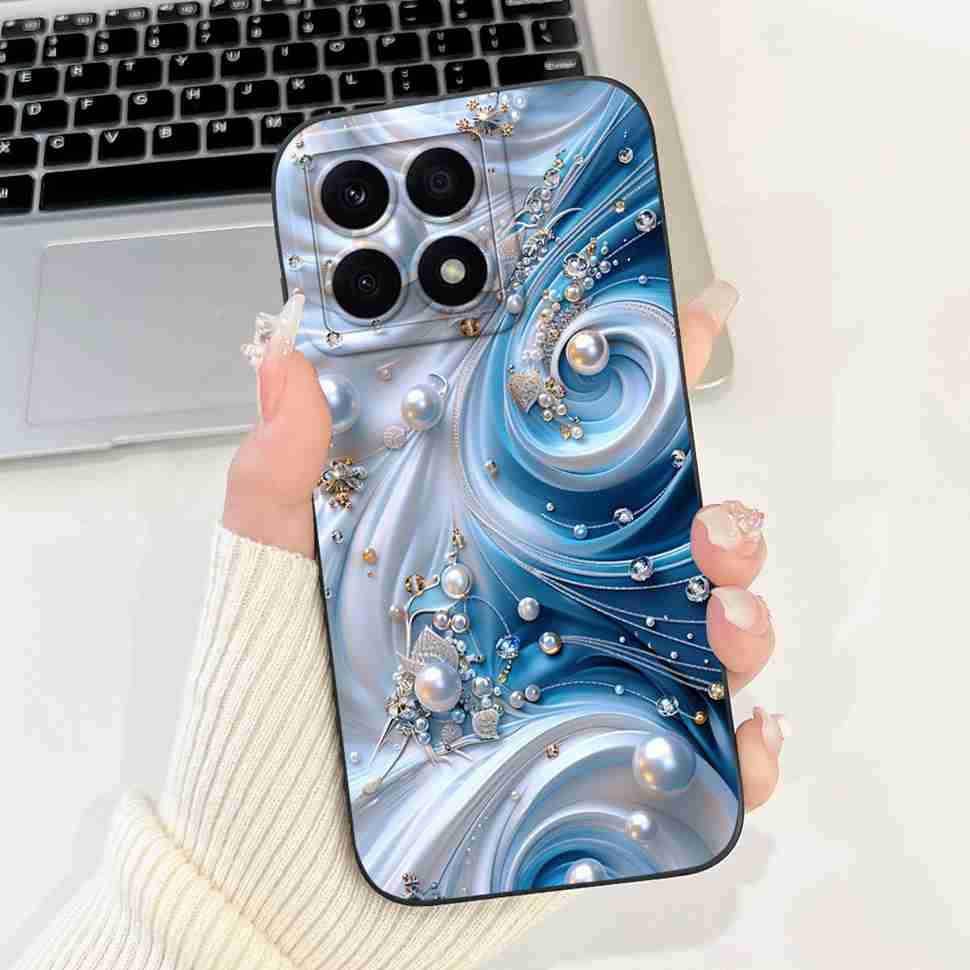 For Honor X8a 4G CRT-LX1 Case Cute Butterfly Luxury Flower Soft Silicone Cover For Huawei HonorX8a X8A CRT-LX2 6.7" Bumper Shell