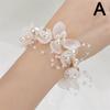 1PC Photo Props Pearl Beads Hand Flower Party Bracelet Wrist Flowers Wedding Accessories