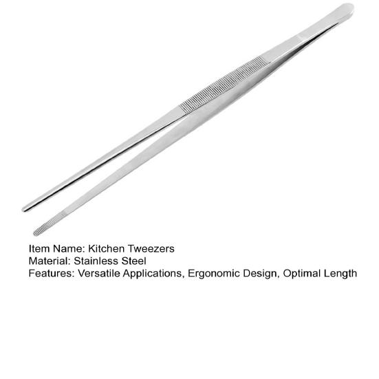 Кухонные пинцеты Yousheng Сверхдлинные кулинарные щипцы из нержавеющей стали Тонкий пинцет для гриля Нескользящая ручка Многофункциональные пинцеты для приготовления пищи