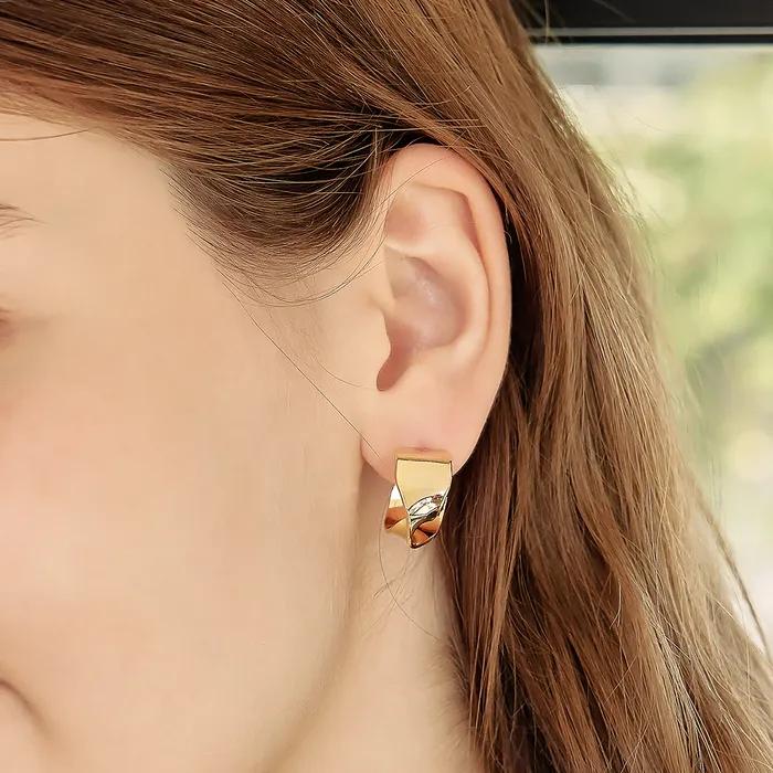 Шикарные Изогнутые Серьги-Голод