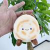 Короткий Очаровательный Плюшевый Брелок в виде Мясной Булочки Креативная Кукла Мягкая Игрушка Для Уникальных Подвесок на Сумку