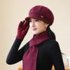 Бархатная Утепленная Ветрозащитная Шерстяная Шапка для Велоспорта с Защитой Ушей Вязаная Осенне-Зимняя Теплая Новая Шапка Женская Зимняя Стильная Хлопковая Шапка