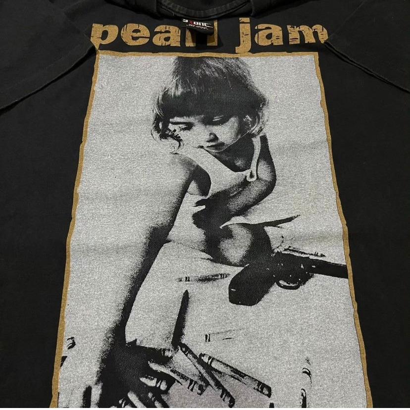 Винтажная футболка Pearl Jam L Choices Awareness Gun Violence Rock Band Мужская Женская Футболка Топ РЕПРИНТ