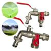 1/2'' IBC Water Tank Connector Easy Turn on/Off Watering Supply Taps Brass Water Faucet