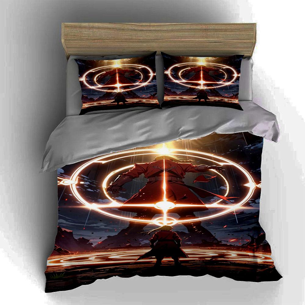 Fiery magical aura. Bedding Duvet cover sets Duvet covers Pillowcases gifts (1 * Duvet Cover 2 * Pillowcases, without duvet insert)