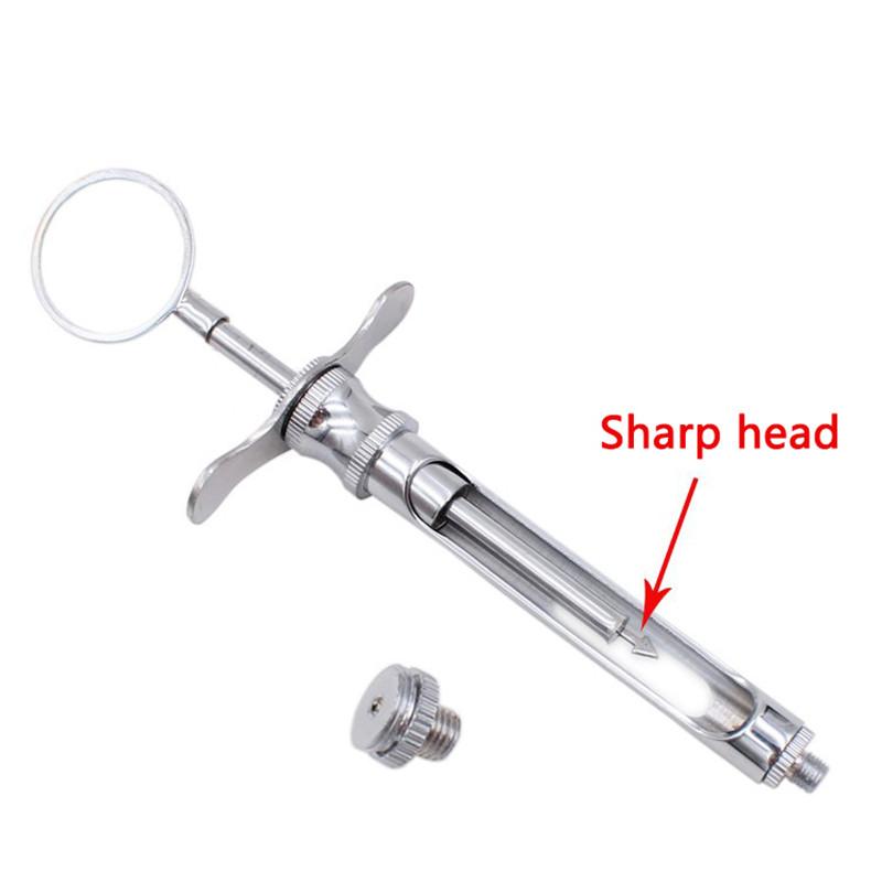 Стоматологический шприц из нержавеющей стали, хирургический инструмент для ухода за зубами, количественный тип пресса, шприц с крючком/острая головка