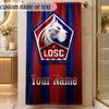 Beach TowelLOSC Lille Custom Name Text Personalized Soft Towel for Beach Pool Indoor Home Decor Gift