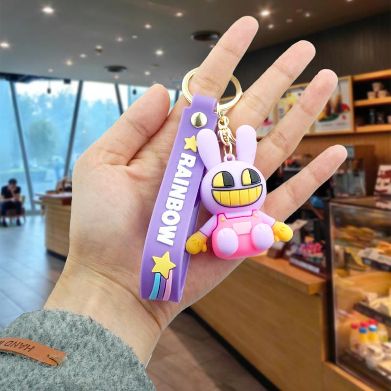 Брелок «Волшебный цифровой цирк» Красочный мультяшный резиновый шарм для сумки Милые аксессуары