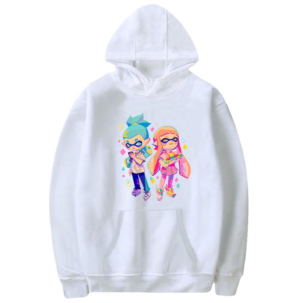 Splatoon 3 Hoodies Anime Cartoon Graffiti Shooting Game Print Streetwear Unisex Women Fashion Oversized Sweatshirts Hoodie Pullover