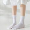 5 пар носков: Женские летние махровые носки, ледяные носки, бархатные летние гольфы средней высоты, защита стопы, ледяные чулки
