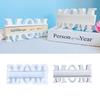 MOM Insert Holder Silicone Mould Mother's Day DIY Gift Plaster Drip Mould