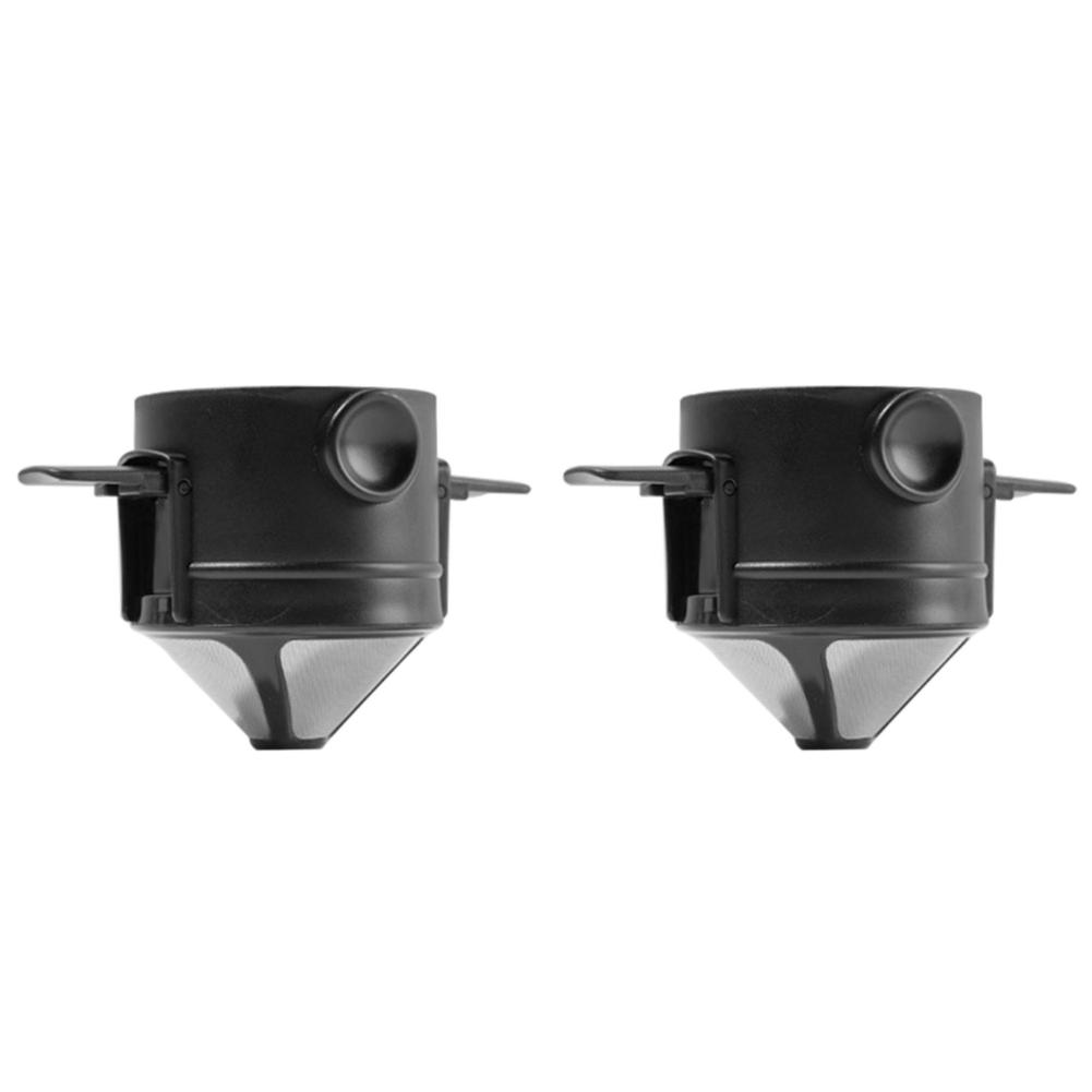 Складной портативный кофейный фильтр, кофеварка из нержавеющей стали, капельный держатель для кофе и чая, многоразовая безбумажная капельница для кофе